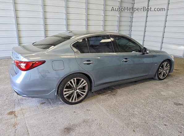 JN1EV7AP5JM591175 2018 INFINITI Q50 Blue Trasero derecho