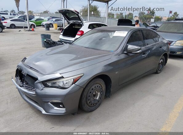 JN1EV7AP5KM513870 2019 INFINITI Q50 Gray Vista tres cuartos delantera izquierda