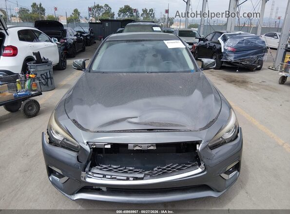 JN1EV7AP5KM513870 2019 INFINITI Q50 Gray Vista del cuadro de instrumentos