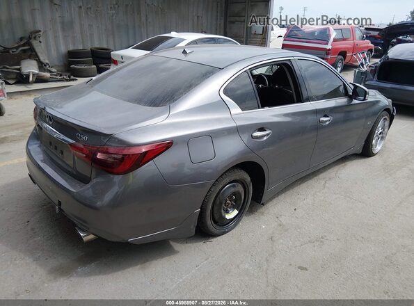 JN1EV7AP5KM513870 2019 INFINITI Q50 Gray Trasero derecho