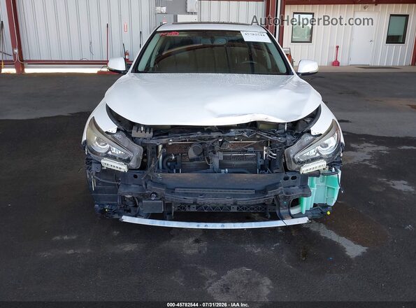 JN1EV7AP5KM516025 2019 INFINITI Q50 White Front view