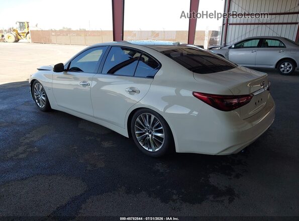 JN1EV7AP5KM516025 2019 INFINITI Q50 White Rear left