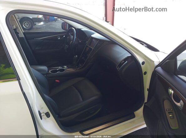 JN1EV7AP5KM516025 2019 INFINITI Q50 White Front interior view