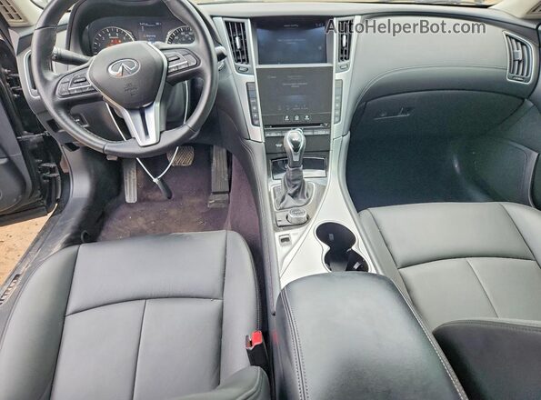 JN1EV7AP5LM201243 2020 INFINITI Q50 Black Առջևի վահանակի տեսք