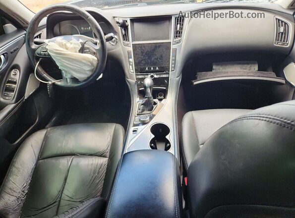 JN1EV7AP6HM730725 2017 INFINITI Q50 Blue Dashboard view