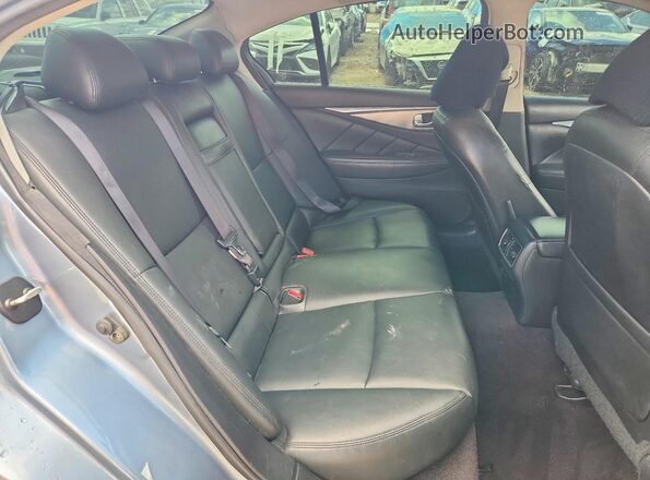 JN1EV7AP6HM730725 2017 INFINITI Q50 Blue Rear seats view