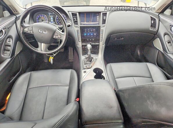 JN1EV7AP6HM742390 2017 INFINITI Q50 Gray Вид панелі приладів