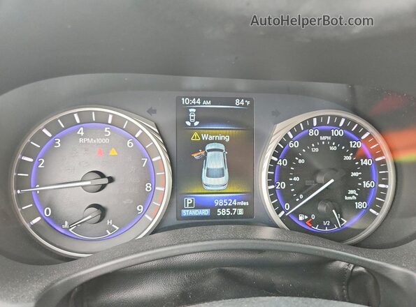JN1EV7AP6HM742390 2017 INFINITI Q50 Gray Вид щитка приладів
