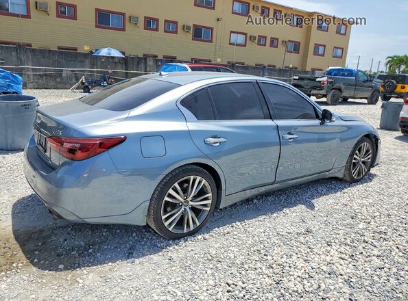 JN1EV7AP6JM356641 2018 INFINITI Q50 Blue Հետևի աջ