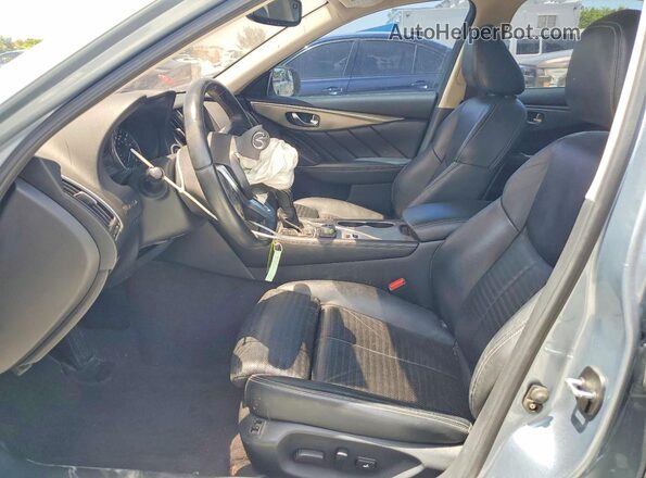 JN1EV7AP6JM356641 2018 INFINITI Q50 Blue Սալոնի դիմացի տեսք