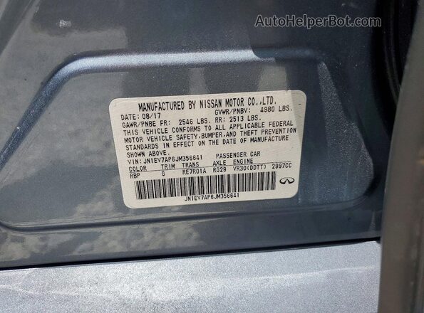 JN1EV7AP6JM356641 2018 INFINITI Q50 Blue Շարժիչի բաժամունքի տեսք