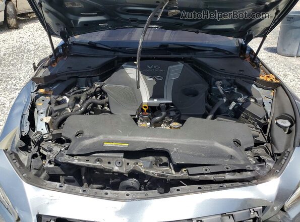 JN1EV7AP6JM356641 2018 INFINITI Q50 Blue Սալոնի հետևի տեսք