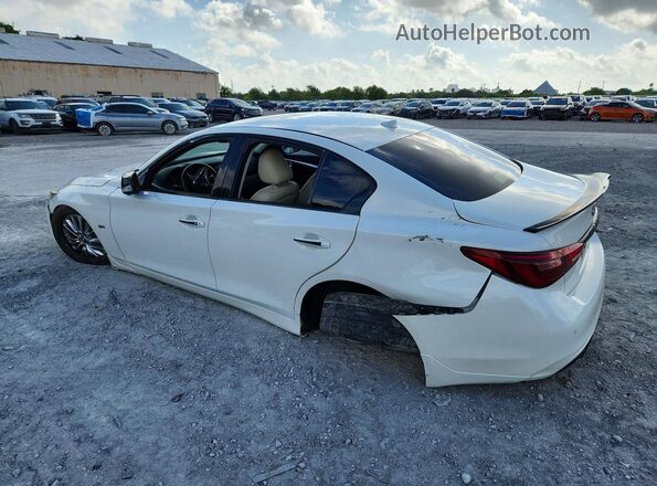 JN1EV7AP6JM361063 2018 INFINITI Q50 Белый Задняя левая четверть