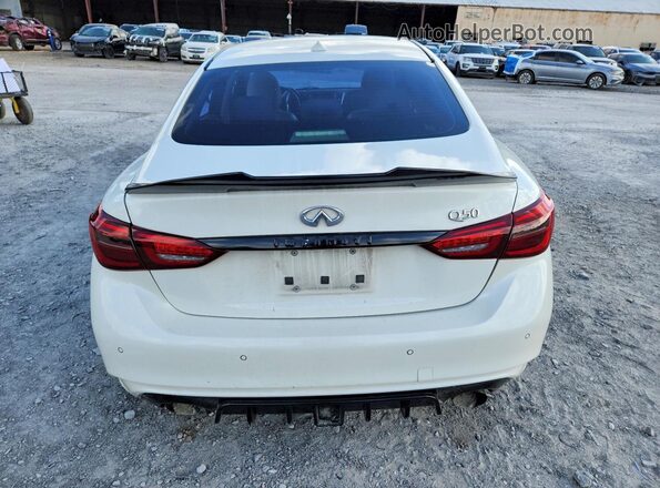 JN1EV7AP6JM361063 2018 INFINITI Q50 Белый Вид сзади