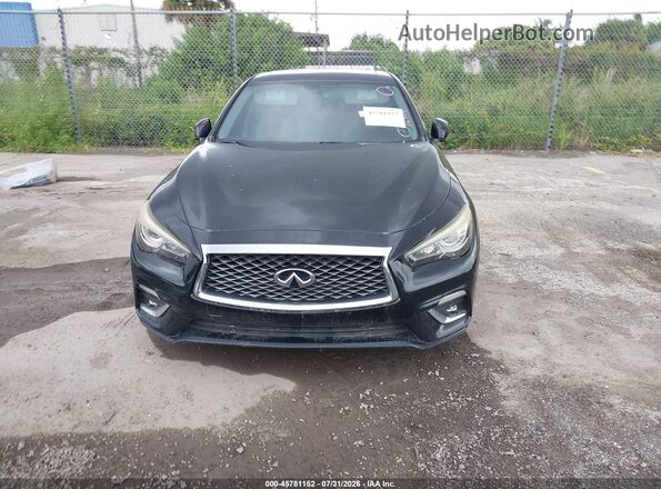 JN1EV7AP6JM363119 2018 INFINITI Q50 Black Vista del cuadro de instrumentos