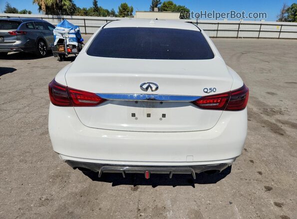 JN1EV7AP6LM207519 2020 INFINITI Q50 White უკანა ხედი