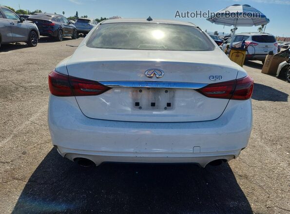 JN1EV7AP6LM207682 2020 INFINITI Q50 White Հետևի տեսք