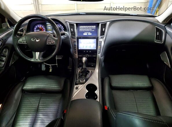 JN1EV7AP7HM736582 2017 INFINITI Q50 Black Widok deski rozdzielczej