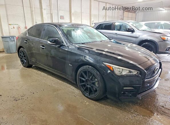 JN1EV7AP7HM736582 2017 INFINITI Q50 Black Przód prawy