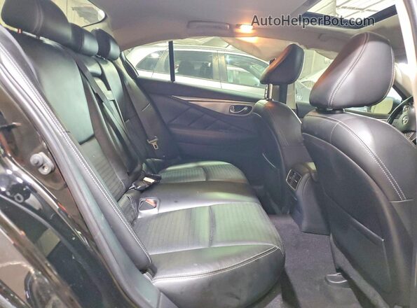 JN1EV7AP7HM736582 2017 INFINITI Q50 Black Widok tylnych siedzeń