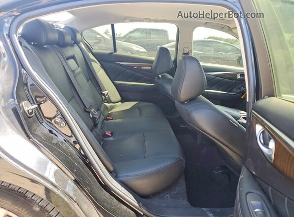 JN1EV7AP7JM351092 2018 INFINITI Q50 Black Vista de los asientos traseros