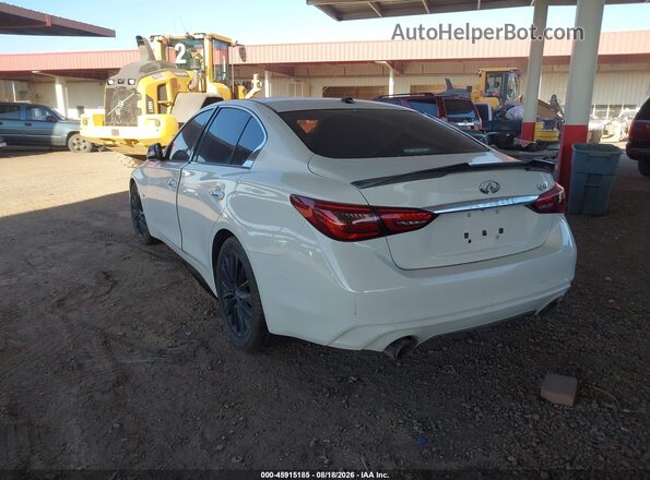 JN1EV7AP7JM354056 2018 INFINITI Q50 Белый Задняя левая четверть