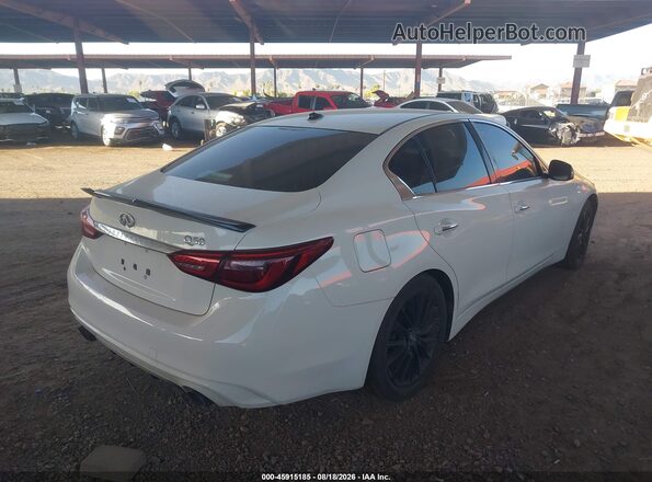 JN1EV7AP7JM354056 2018 INFINITI Q50 Белый Задняя правая четверть