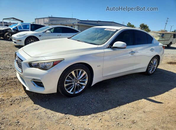 JN1EV7AP7JM592098 2018 INFINITI Q50 Белый Задняя левая четверть