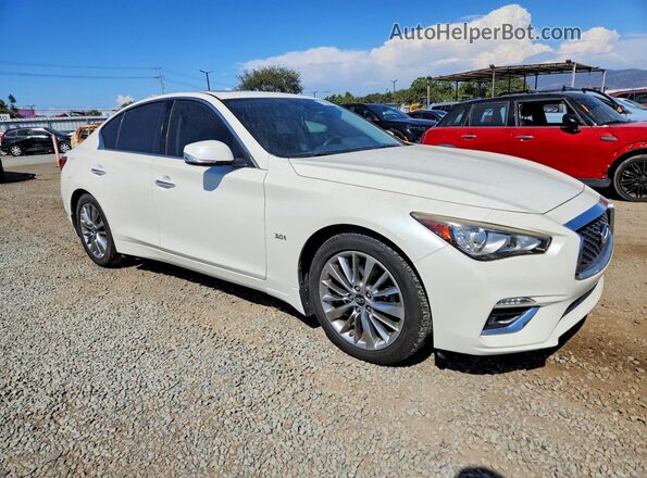 JN1EV7AP7JM592098 2018 INFINITI Q50 Белый Вид щитка приборов
