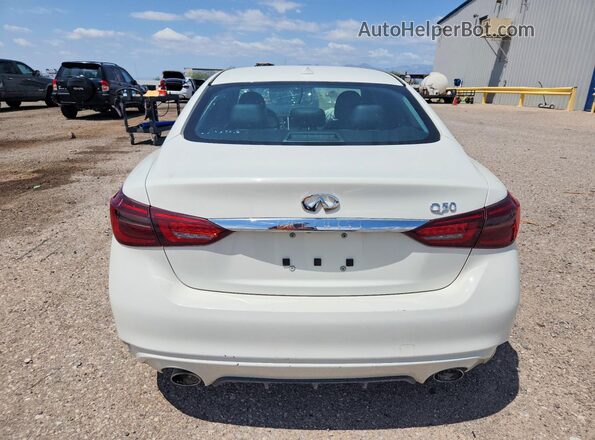 JN1EV7AP7KM511702 2019 INFINITI Q50 White Rear view
