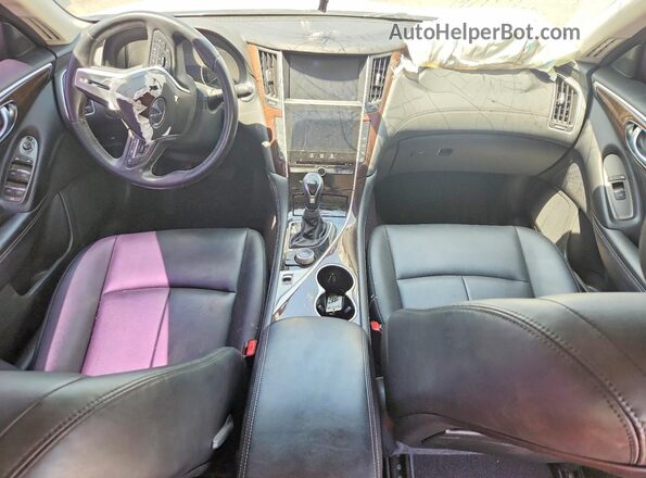 JN1EV7AP7KM511702 2019 INFINITI Q50 White Dashboard view