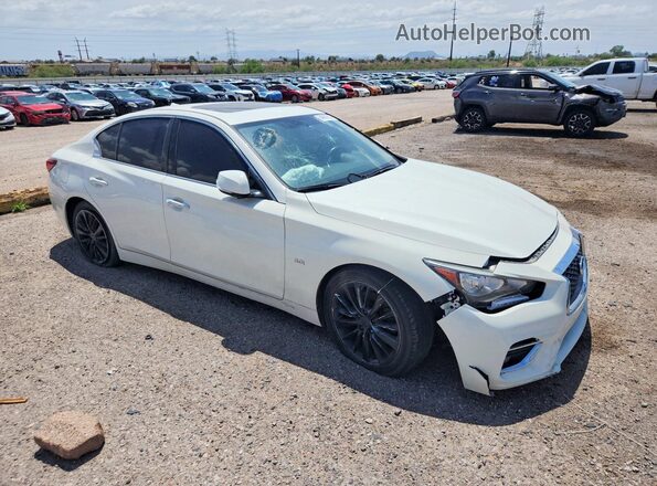 JN1EV7AP7KM511702 2019 INFINITI Q50 White Front right