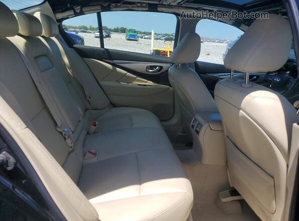 JN1EV7AP7KM541489 2019 INFINITI Q50 Black Widok tylnych siedzeń