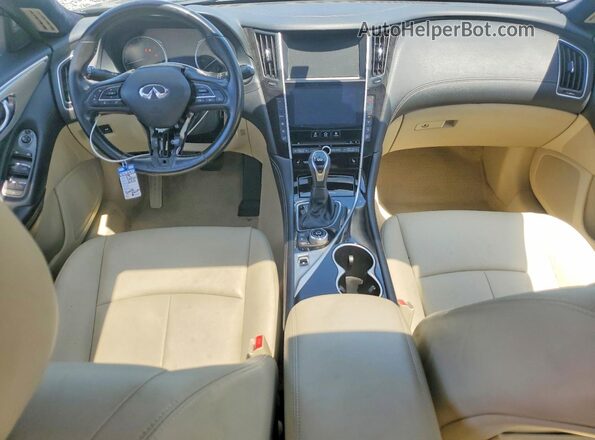 JN1EV7AP7KM541489 2019 INFINITI Q50 Black Widok deski rozdzielczej