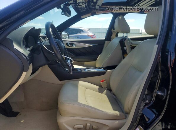 JN1EV7AP7KM541489 2019 INFINITI Q50 Black Widok wnętrza z przodu