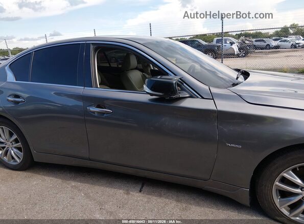 JN1EV7AP8GM302766 2016 INFINITI Q50 Gray Rear interior view