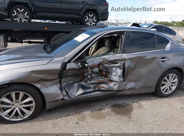 JN1EV7AP8GM302766 2016 INFINITI Q50 Gray Front view