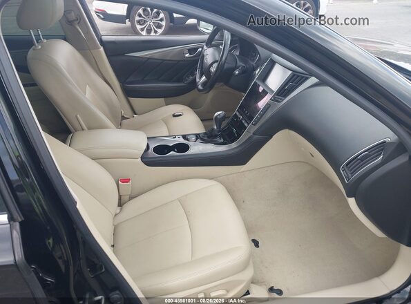 JN1EV7AP8HM732816 2017 INFINITI Q50 Black Вид салону спереду