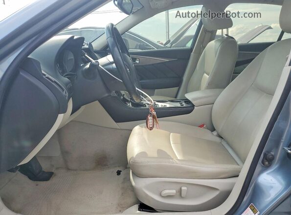 JN1EV7AP8HM740401 2017 INFINITI Q50 Blue Widok wnętrza z przodu