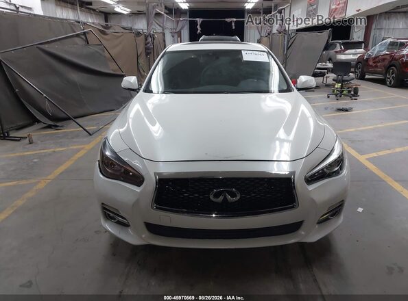 JN1EV7AP8HM742553 2017 INFINITI Q50 White Widok zestawu wskaźników