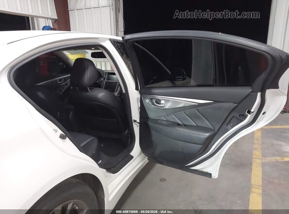 JN1EV7AP8HM742553 2017 INFINITI Q50 White Widok naklejki z numerem VIN
