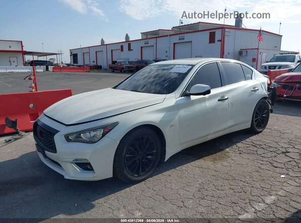 JN1EV7AP8JM352154 2018 INFINITI Q50 White Передня ліва чверть