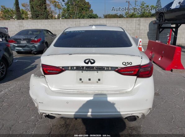 JN1EV7AP8JM352154 2018 INFINITI Q50 White 