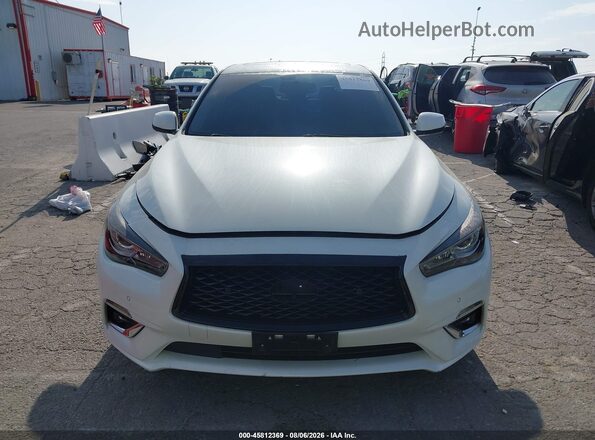 JN1EV7AP8JM352154 2018 INFINITI Q50 White Вид щитка приладів