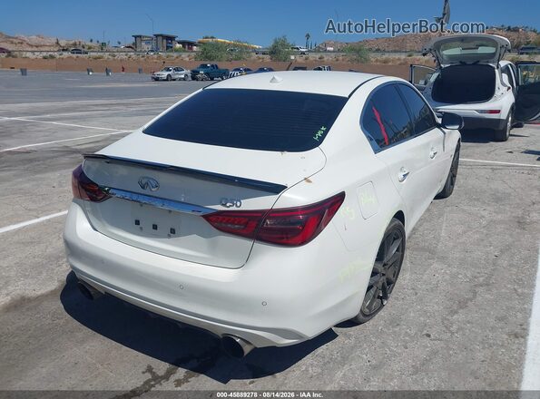 JN1EV7AP8JM352381 2018 INFINITI Q50 White უკანა მარჯვენა
