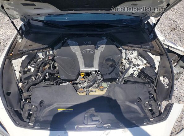 JN1EV7AP8JM590649 2018 INFINITI Q50 White უკანა სალონის ხედი