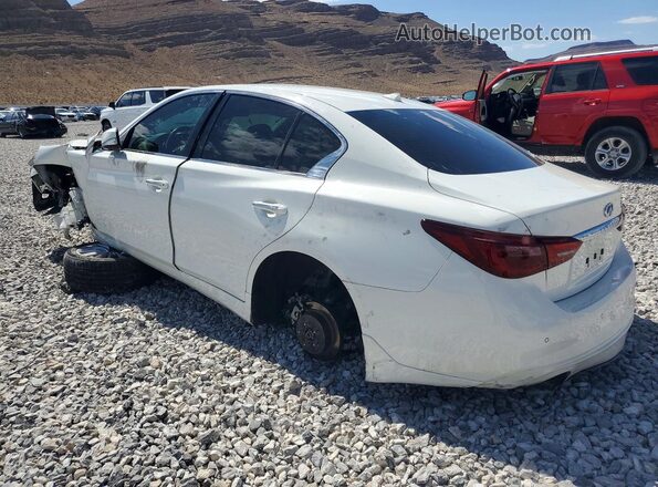 JN1EV7AP8JM590649 2018 INFINITI Q50 White უკანა მარცხენა