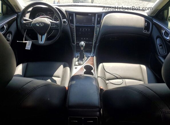 JN1EV7AP8JM590649 2018 INFINITI Q50 White წინა პანელის ხედი
