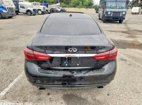 JN1EV7AP8JM591946 2018 INFINITI Q50 Black Widok z tyłu