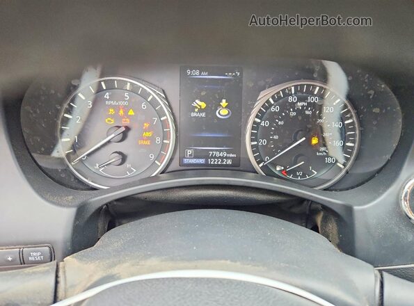 JN1EV7AP8JM591946 2018 INFINITI Q50 Black Widok zestawu wskaźników